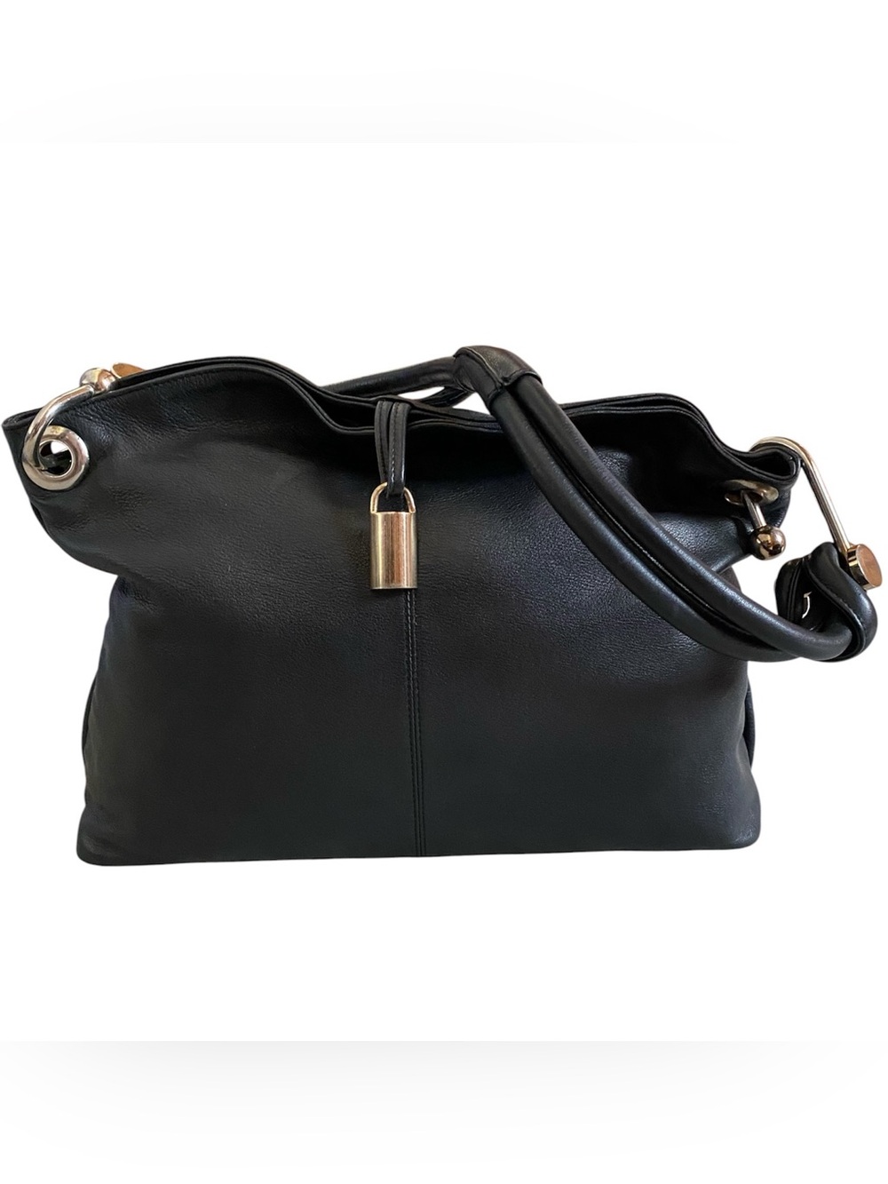 VTG Andrea genuine leather black shoulder bag Made in Korea